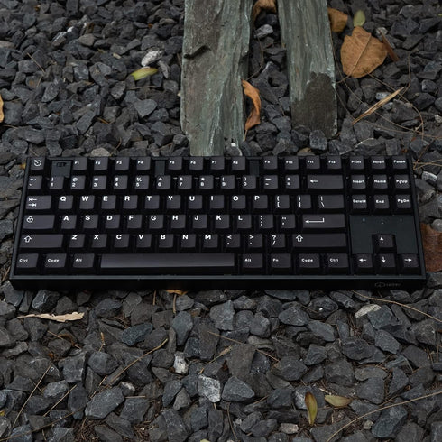 mintcaps Black Translucent Keycaps Cherry Profile Doubleshot Keycap Set 121 Keys Custom Keyboard Keycaps for 60% 65% 75% Cherry MX Mechanical Keyb...