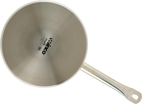 Winco Heavy-Duty Stainless Steel Sauce Pan with Cover, 4.5 Quart...