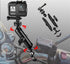 360°Motorcycle Camera Mount for GoPro Bike Holder Handlebar Mount Bracket 1/4 Metal Stand GoPro Hero10/9/8/7/6/5/4/3+ Action Cameras Accessory (Fi...