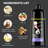 Black Hair Dye Shampoo 3 in 1,Hair Dye Shampoo for Gray Hair Coverage-Gentle Formula,Hair Color Shampoo for Grey Hair,Herbal ingredient,Black in T...