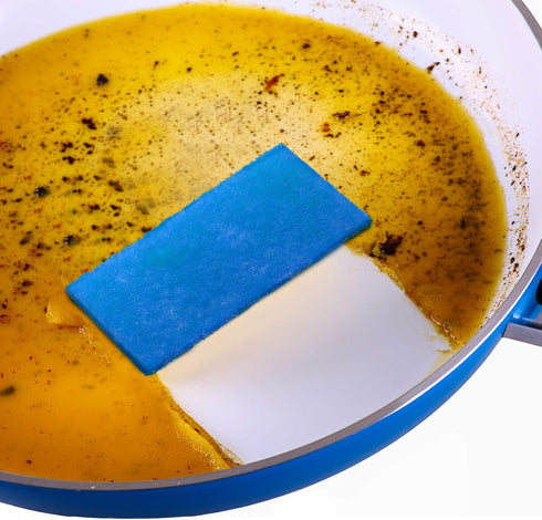 Jetec Scrub Pads Scouring Pads Sponge Dish Scrubber Scouring Pads Cleaning Non Scratch Pads for Kitchen Scrubbers Dishes Cleaning (Blue, 100 Piece...