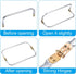 uxcell Metal Purse Frame 2Pcs, 12" Rectangle Lock Frame Kiss Lock Clasp Bag Frame Hardware Replacements for DIY Purse Handle Bag Making Sewing Cra...