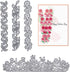 2Pcs Flower Border Die Cuts for Card Making, Lace Flower Edge Cutting Dies Metal Template Molds, Leaves Flower Banner Dies for Crafting DIY Photo ...