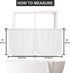 Barossa Design Waffle Weave Half Window Tier Curtains: Small Bathroom Window Curtains Waterproof with 36 inch Length Short Length for Cafe & Kitch...