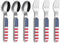 Annova Kids Silverware 6 Pieces Stainless Steel Children's Flatware Set 3 x Forks, 3 x Dinner Spoon Plastic Handle, Toddler Utensils Without Knive...