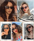 BOJOD Square Cat Eye Sunglasses For Women Fashion Vintage Trendy Cateye Sunglasses For women Black...
