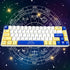 kutethy PBT Keycaps,135 Keys Constellation Style Keycaps for Cherry Gateron MX Switches Mechanical Keyboards (White)…...