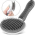 1208S Pet Grooming Brush Shedding and Dematting Comb for Small and Large Dogs, Cats-Grey...