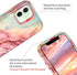 Btscase for iPhone 12 Case/iPhone 12 Pro Case, Heavy Duty Three Layer Marble Shockproof Full Body Rugged Hard PC+Soft TPU Bumper Drop Protection W...