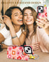 for iPhone 15 plus Wallet Case with Card Holder, Cute Designer Pk Flower Pattern Kickstand Magnetic Clasp Back Flip Folio Leather Cases for iPhone...