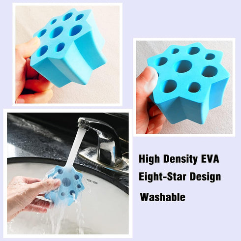 Cup Turner Foam Sets, 10PCS 5 Size Tumbler Turner Foams Inserts for 3/4 Inch PVC Pipe, Tumbler Spinner Foams Fit 40 oz 30 oz 20 oz 10 oz All Tumbl...