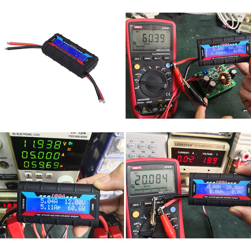 150A RC Watt Meter Analyzer High Precision with Backlight Digital LCD Screen for voltage (V) current (A) Power (W) Charge(Ah) and Energy (Wh) Meas...