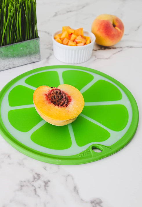 Dexas Citrus Slice Cutting Board/Serving Board 9 inches, Lime...