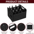 12 Bottle Wine Carrier, Collapsible Wine Bottle Storage Box Premium Felt Liquor Bottle Tote with Handles for Travel/Party/Picnic/Vacation, Black...