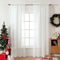 MIULEE 2 Panels Solid Color Sheer Window Curtains Elegant Window Voile Panels/Drapes/Treatment for Bedroom Living Room (54X72 Inches Ivory)...