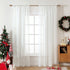 MIULEE 2 Panels Solid Color Sheer Window Curtains Elegant Window Voile Panels/Drapes/Treatment for Bedroom Living Room (54X72 Inches Ivory)...