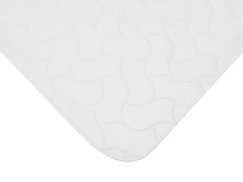 American Baby Company Waterproof Embossed Quilt-Like Flat Bassinet Protective Pad Cover White 15" X 33"...