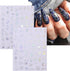 JMEOWIO 10 Sheets Star Moon Nail Art Stickers Decals Self-Adhesive Pegatinas Uñas Aurora Line Nail Supplies Nail Art Design Decoration Accessories...