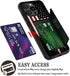 for iPhone 14 Case/iPhone 13 Case,Wallet Case Hidden Card Slot Holder Shockproof TPU and PC Dual Layer Protective Case Cover for iPhone 14 / iPhon...