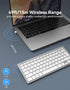 TECKNET 2.4G Wireless Keyboard, Ultra Slim Compact Computer Keyboard with Media Hotkeys, Silent Small USB Keyboard for Laptop PC Desktop Smart TV ...