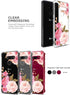 Floral Clear Pretty Phone Case for LG G8 ThinQ (2019 Release) for Women Girls,Flower Design Transparent Slim Soft Drop Proof TPU Bumper Cushion Si...