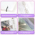 A5 6 Ring Binder with Clear Plastic Sleeves 5.3"x8.1", 90 Pockets, Small Refillable Binder - Sheet Page Protectors for Sticker,Die Cut,Stamp,Postc...