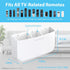 TotalMount Hole-Free Remote Holder – Eliminates Need to Drill Holes in Your Wall (Premium White Holder for 3 or 4 Remotes)...