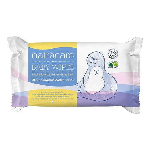 NATRACARE Wipe Organic Cotton Baby, 50 ct...