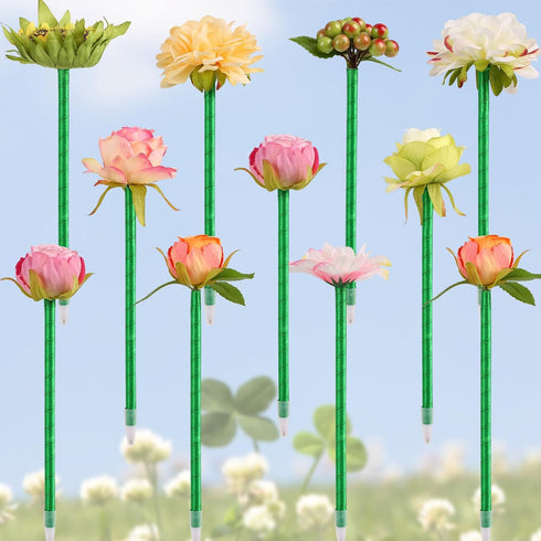 Leery Flower Pens Mixed Multicolor Rose Ballpoint Pens,12Pieces Valentine's Day Mother's Day Plush Rose Pens for Birthday Party Wedding Girlfriend...