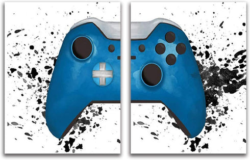 Gaming Artwork Gamer Canvas Wall Art Race Game Room Poster Prints Gamepad Posters Wall Pictures Canvas Painting Artwork Gaming Decor for Boys Room...