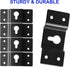 uxcell 5 Pcs Wall-Mounted Speaker Hanging Brackets, 7cm Long Speaker Mounting Clothing Rack Iron Hanger Plate Accessories for Surround Sound Box A...