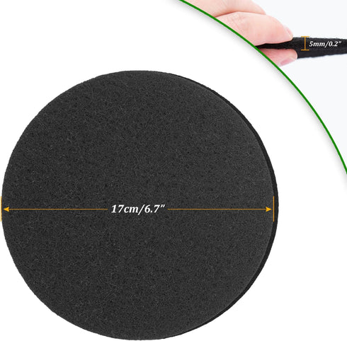 16Pack Charcoal Filters for Compost Bucket - ROOKEA 6.7Inch Activated Charcoal Filters Countertop Bin Pail Replacements Home Bucket Refill Sets to...