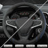 West Llama Customized Auto Car Steering Wheel Cover for Chevy Silverado,Tahoe,Equinox,Traverse,Trailblazer,Colorado (Diamond Quilted-Black+Blue-St...