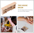 Toyvian Miniature Storage Cabinet Wall Dollhouse Mini Wood Cupboard Miniature Bookshelf Model Furniture Accessories for 1: 12 Doll House Kitchen L...
