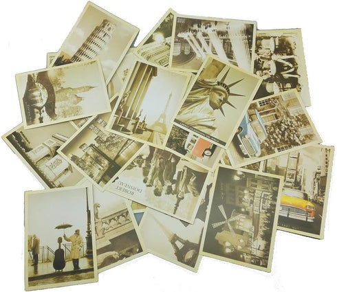 yueton 32 PCS 1 Set Retro Old Travel Postcards Vintage Landscape Photo Picture Poster Post Cards for Collecting...