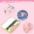 3 Pieces Cute Mini Scissors, Cartoon Cat Paw Stainless Steel Craft Scissors, Folding Stationery Scissors with Safety Cover, Portable Safety Scisso...