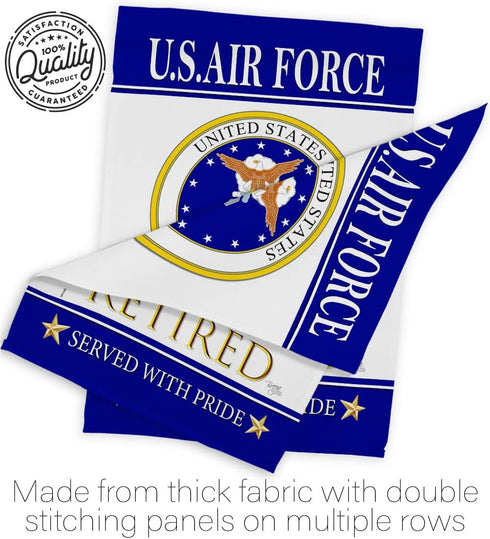 Breeze Decor US Air Garden Flag Armed Forces USAF United State American Military Veteran Retire Official House Decoration Banner Small Yard Gift D...