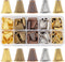 PH PandaHall 80 Pcs Tibetan Style Alloy Flower Bead Caps Spacers 18x16.5x7mm for Jewelry Making 5 Colors...