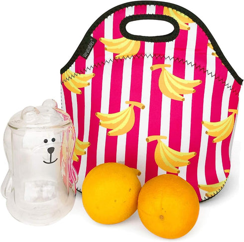 Wrapables® Insulated Neoprene Lunch Bag, Bananas...