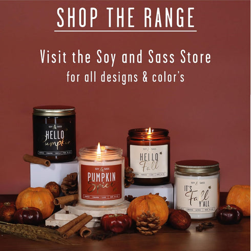 Pumpkin Spice Candle, Fall Candles - 'Pumpkin Spice' Soy Pumpkin Candle I Infused with Essential Oils I Fall Candle Decor, Fall Scented Candle I 9...