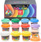 Arteza Kids Play Dough, 6 Pastel and 6 Regular Colors, 2.8-oz Tubs, Soft, Air-Tight Containers, Art Supplies for Kids Crafts and Playtime Activiti...