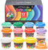 Arteza Kids Play Dough, 6 Pastel and 6 Regular Colors, 2.8-oz Tubs, Soft, Air-Tight Containers, Art Supplies for Kids Crafts and Playtime Activiti...
