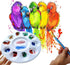 Hulameda 10pcs Paint Tray Palettes,Plastic Round Pallet for Kids or Pupils to Painting, DIY Craft at Home, Kindergarten or School...