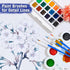 anezus 100Pcs Paint Brushes Bulk Small, for Kids Fine Set Detail Classroom Model Canvas Face Nail Art Acrylic Watercolor Craft Supplies, Blue...