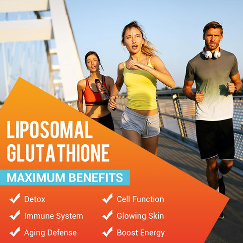 2550mg Liposomal Glutathione Softgel, High Absorption - Glutathione Supplement, Made in USA, Master Antioxidant for Aging Defense, Immune System, ...