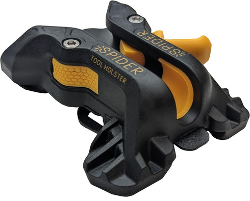 Spider Pro Tool Holster - Upgraded, Self Locking, Quick Draw Universal Tool Holder with Ambidextrous Thumb Lock - Clips Onto Any Belt...