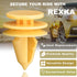 Rexka 30pcs Rear Door Trim Fastener Retainer Clips Pin 6507686AA Compatible with Jeep Chrysler Commander, Grand Cherokee, Pacifica...