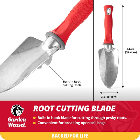 Garden Weasel Garden Trowel | Plant, Dig and Cultivate | Planting and Gardening Hand Digging Tool, Heavy Duty Trowel, Mini Gardening Shovel | 9136...