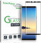 amFilm Glass Screen Protector for Samsung Galaxy Note 8, Full Screen Coverage, 3D Curved Tempered Glass, Dot Matrix with Easy Installation Tray (B...