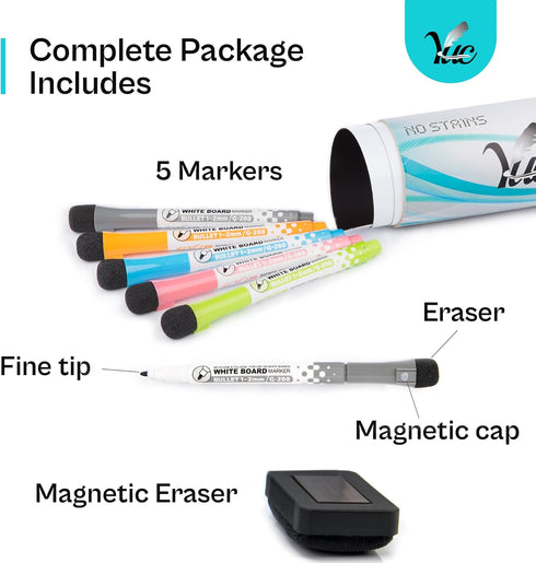 17x11 inch - Magnetic whiteboard for The fridge - Magnetic Dry Erase Board - Fridge whiteboard - Refrigerator whiteboard - White Board for Fridge ...